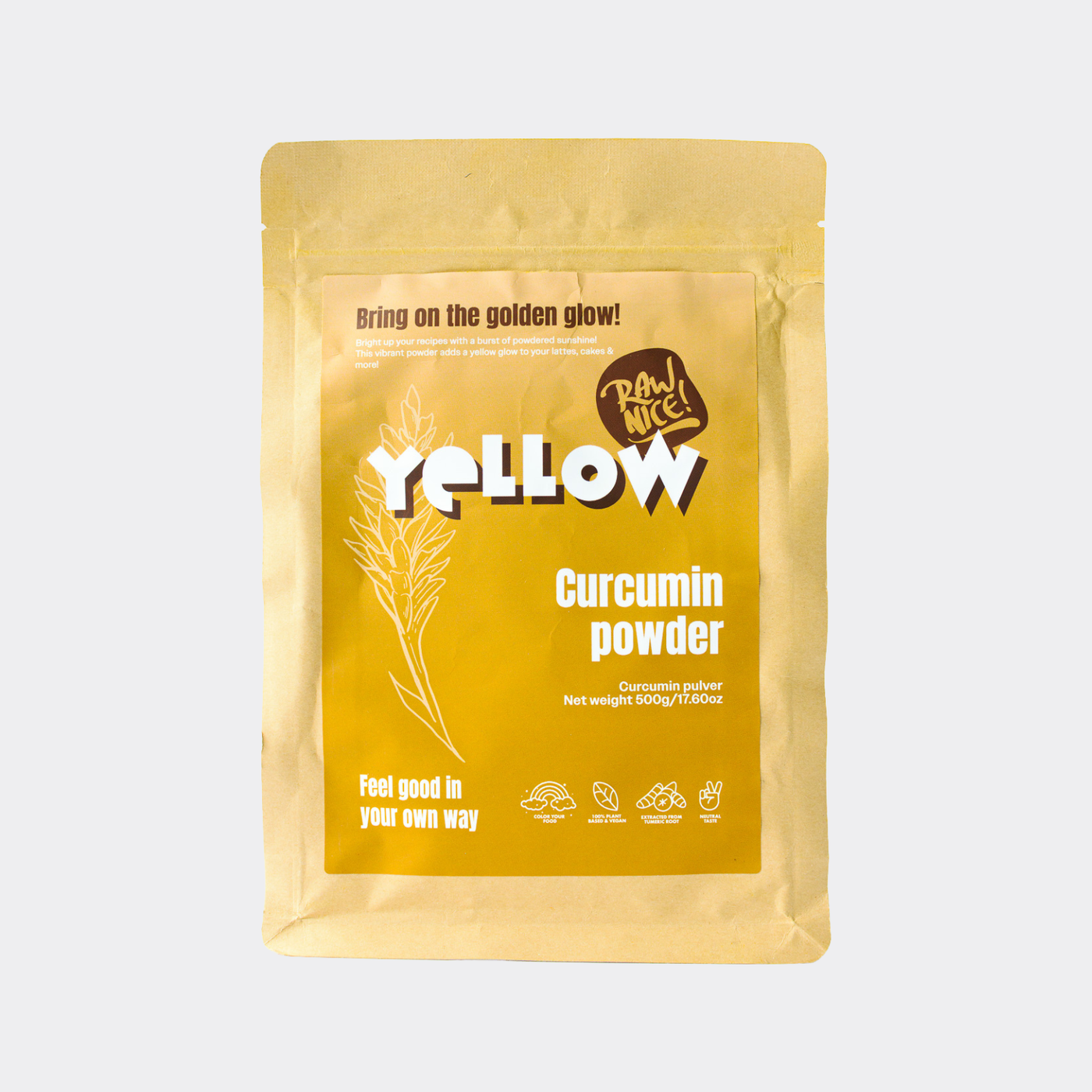 Curcumin Color Powder Curcumin – Naturlig kraft från gurkmeja – Rawnice